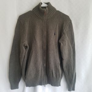 Polo Ralph Lauren Sweater Full Zipper Cotton Small